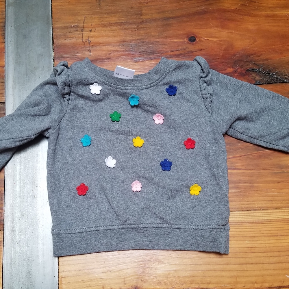 Hannah Andersson Flower Sweater 12 to 18 month